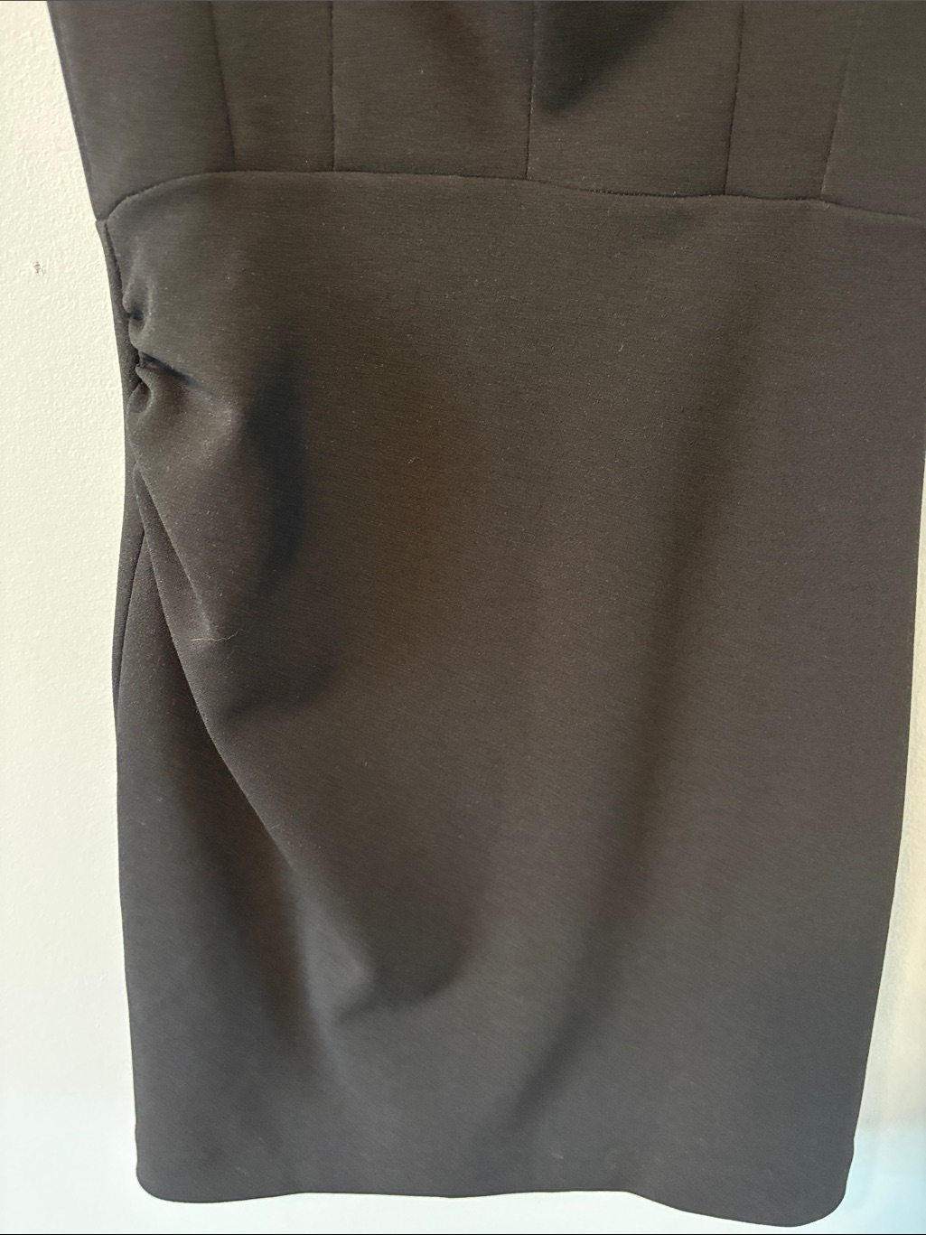 Effie Kats Black Mini Dress Structured Corset Xs Lbd Minimalist — image 4 of 6